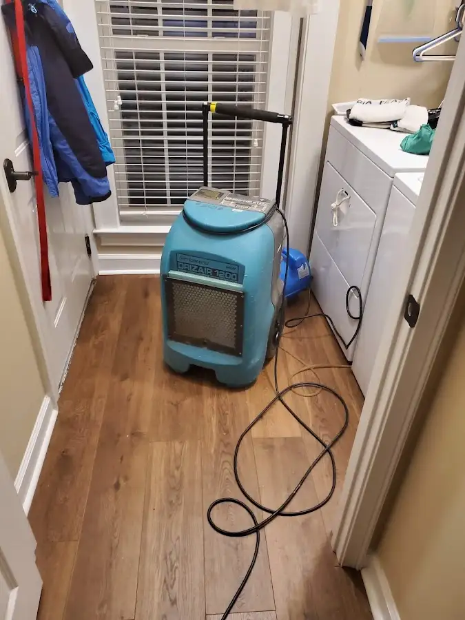 Commercial dehumidifier deployed for Flood Damage Cleanup in Minnetonka